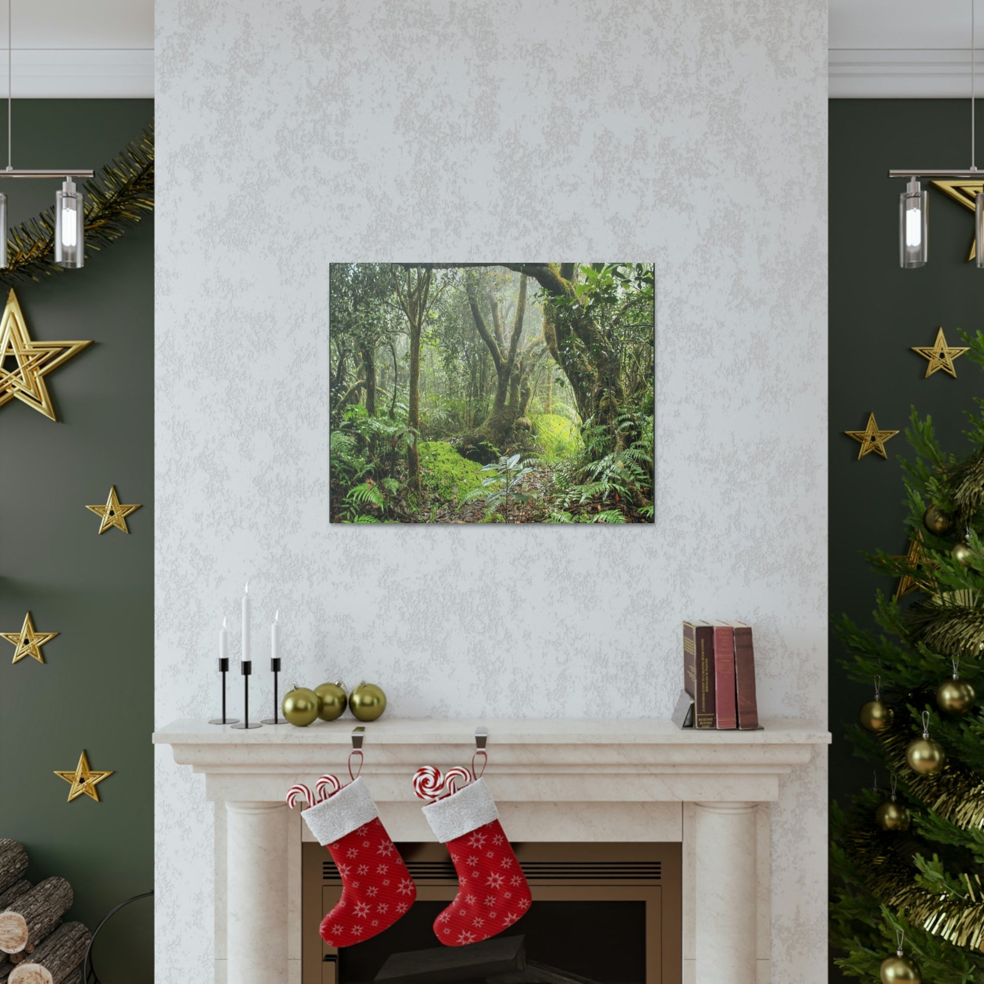 EYNF - Canvas Gallery Wraps - The Paradise path in Tradewinds trail - El Yunque rainforest PR - Green Forest Home