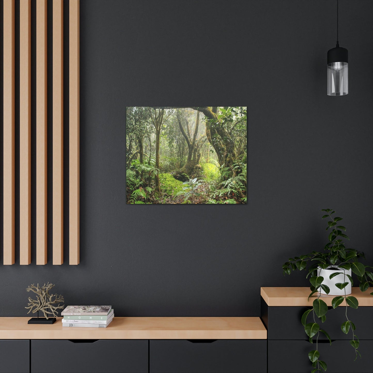 EYNF - Canvas Gallery Wraps - The Paradise path in Tradewinds trail - El Yunque rainforest PR - Green Forest Home