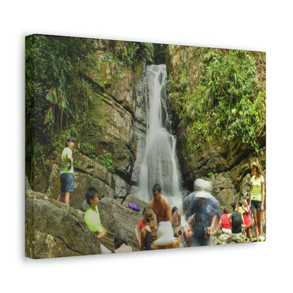 EYNF - Canvas Gallery Wraps - The Roaring La Mina Falls - El Yunque PR - before Hurricane Maria - Green Forest Home