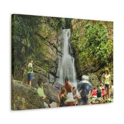 EYNF - Canvas Gallery Wraps - The Roaring La Mina Falls - El Yunque PR - before Hurricane Maria - Green Forest Home