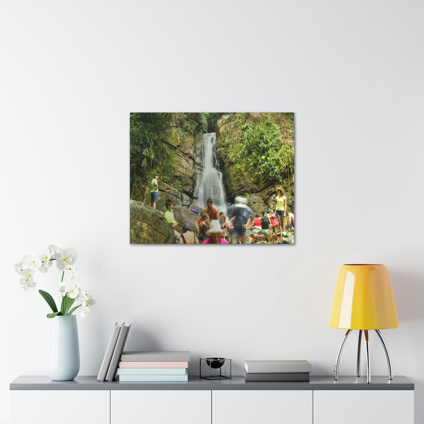 EYNF - Canvas Gallery Wraps - The Roaring La Mina Falls - El Yunque PR - before Hurricane Maria - Green Forest Home