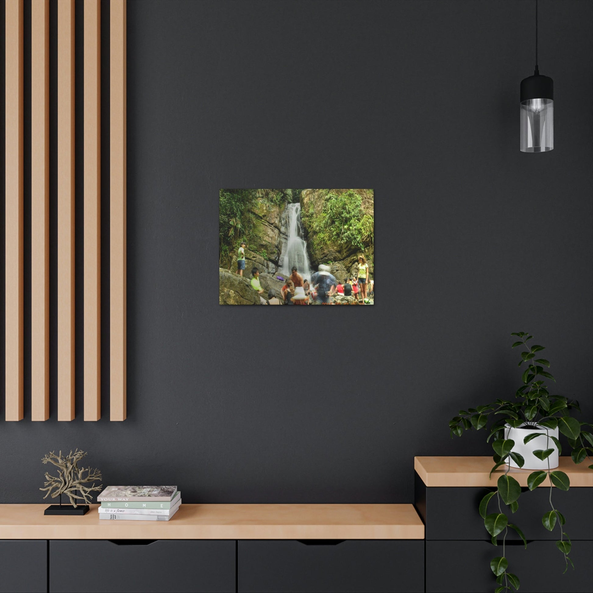 EYNF - Canvas Gallery Wraps - The Roaring La Mina Falls - El Yunque PR - before Hurricane Maria - Green Forest Home