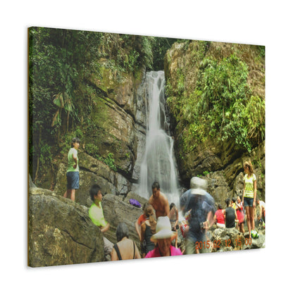 EYNF - Canvas Gallery Wraps - The Roaring La Mina Falls - El Yunque PR - before Hurricane Maria - Green Forest Home