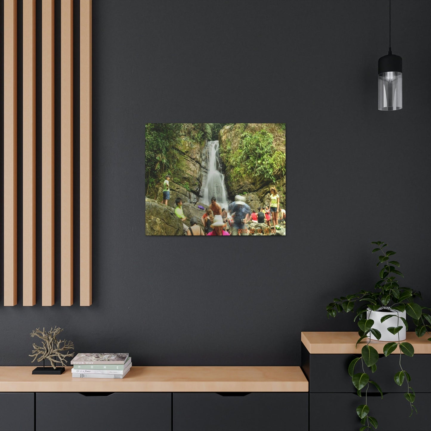 EYNF - Canvas Gallery Wraps - The Roaring La Mina Falls - El Yunque PR - before Hurricane Maria - Green Forest Home