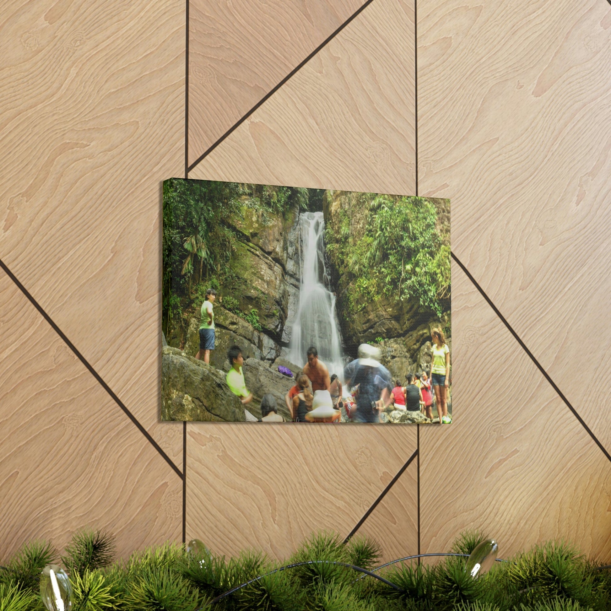EYNF - Canvas Gallery Wraps - The Roaring La Mina Falls - El Yunque PR - before Hurricane Maria - Green Forest Home