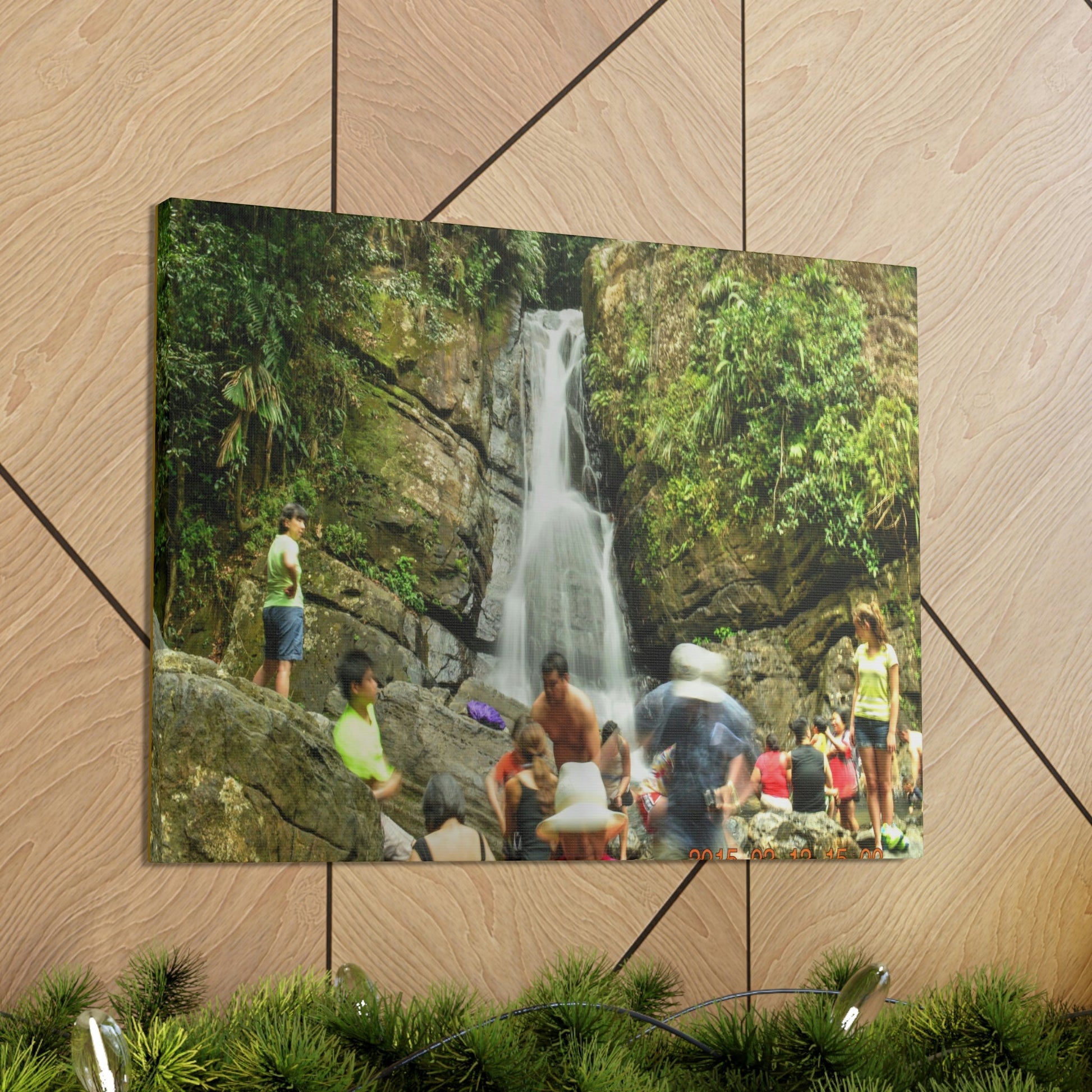 EYNF - Canvas Gallery Wraps - The Roaring La Mina Falls - El Yunque PR - before Hurricane Maria - Green Forest Home