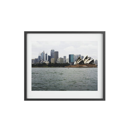 Framed Posters, Matte - Printed in Australia by Prima Printing - Sydney Opera House and City, Australia - Green Forest Home