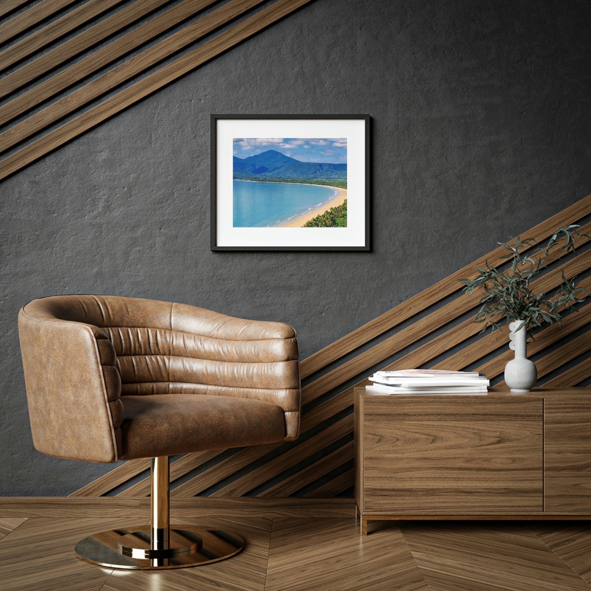 Framed Posters, Matte - Printed in Australia by Prima Printing - TRINITY BAY - in the Coral Sea off the east coast of Far North Queensland - Australia - Green Forest Home