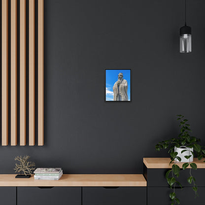 Gallery Canvas Wraps, Vertical Frame - US MADE - Confucius statue in Chinese Gardens Singapore - the first great teacher - Green Forest Home