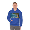 GILDAN 18500 Unisex Heavy Blend Hooded Sweatshirt - keep warm - Awesome RINCON Beach In Puerto Rico - Surfing, Food, Lodging, Fun - Green Forest Home