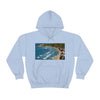 GILDAN 18500 Unisex Heavy Blend Hooded Sweatshirt - keep warm - Awesome RINCON Beach In Puerto Rico - Surfing, Food, Lodging, Fun - Green Forest Home