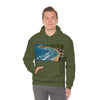 GILDAN 18500 Unisex Heavy Blend Hooded Sweatshirt - keep warm - Awesome RINCON Beach In Puerto Rico - Surfing, Food, Lodging, Fun - Green Forest Home