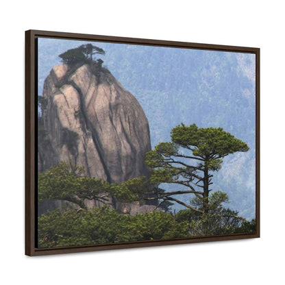 GREAT CHINA COLLECTION: Horizontal Framed Premium Gallery Wrap Canvas - A view of the world famous peaks of Huangshan (Yellow) mountain, Anhui province, South China - Green Forest Home