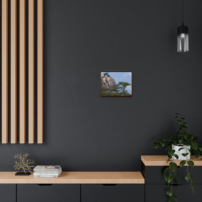 GREAT CHINA COLLECTION: Horizontal Framed Premium Gallery Wrap Canvas - A view of the world famous peaks of Huangshan (Yellow) mountain, Anhui province, South China - Green Forest Home