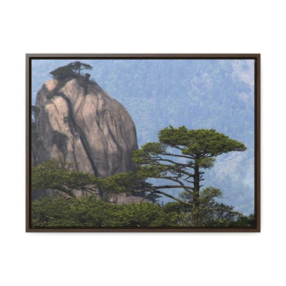 GREAT CHINA COLLECTION: Horizontal Framed Premium Gallery Wrap Canvas - A view of the world famous peaks of Huangshan (Yellow) mountain, Anhui province, South China - Green Forest Home