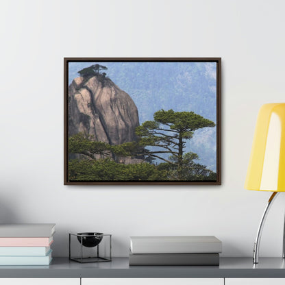 GREAT CHINA COLLECTION: Horizontal Framed Premium Gallery Wrap Canvas - A view of the world famous peaks of Huangshan (Yellow) mountain, Anhui province, South China - Green Forest Home