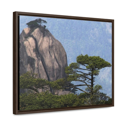 GREAT CHINA COLLECTION: Horizontal Framed Premium Gallery Wrap Canvas - A view of the world famous peaks of Huangshan (Yellow) mountain, Anhui province, South China - Green Forest Home