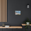GREAT CHINA COLLECTION: Horizontal Framed Premium Gallery Wrap Canvas - A village at the base on Mount Lao or Laoshan in Gingdao Shandong province on the east China sea - CHINA - Green Forest Home