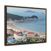 GREAT CHINA COLLECTION: Horizontal Framed Premium Gallery Wrap Canvas - A village at the base on Mount Lao or Laoshan in Gingdao Shandong province on the east China sea - CHINA - Green Forest Home
