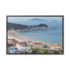 GREAT CHINA COLLECTION: Horizontal Framed Premium Gallery Wrap Canvas - A village at the base on Mount Lao or Laoshan in Gingdao Shandong province on the east China sea - CHINA - Green Forest Home