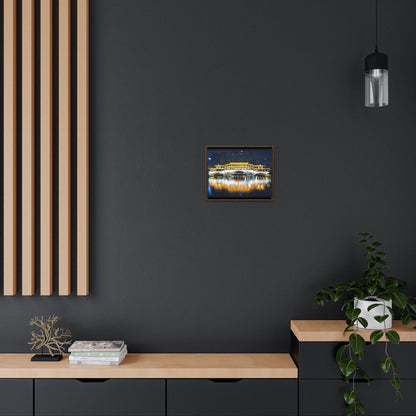 GREAT CHINA COLLECTION: Horizontal Framed Premium Gallery Wrap Canvas - China Chengdu city building - China - Green Forest Home