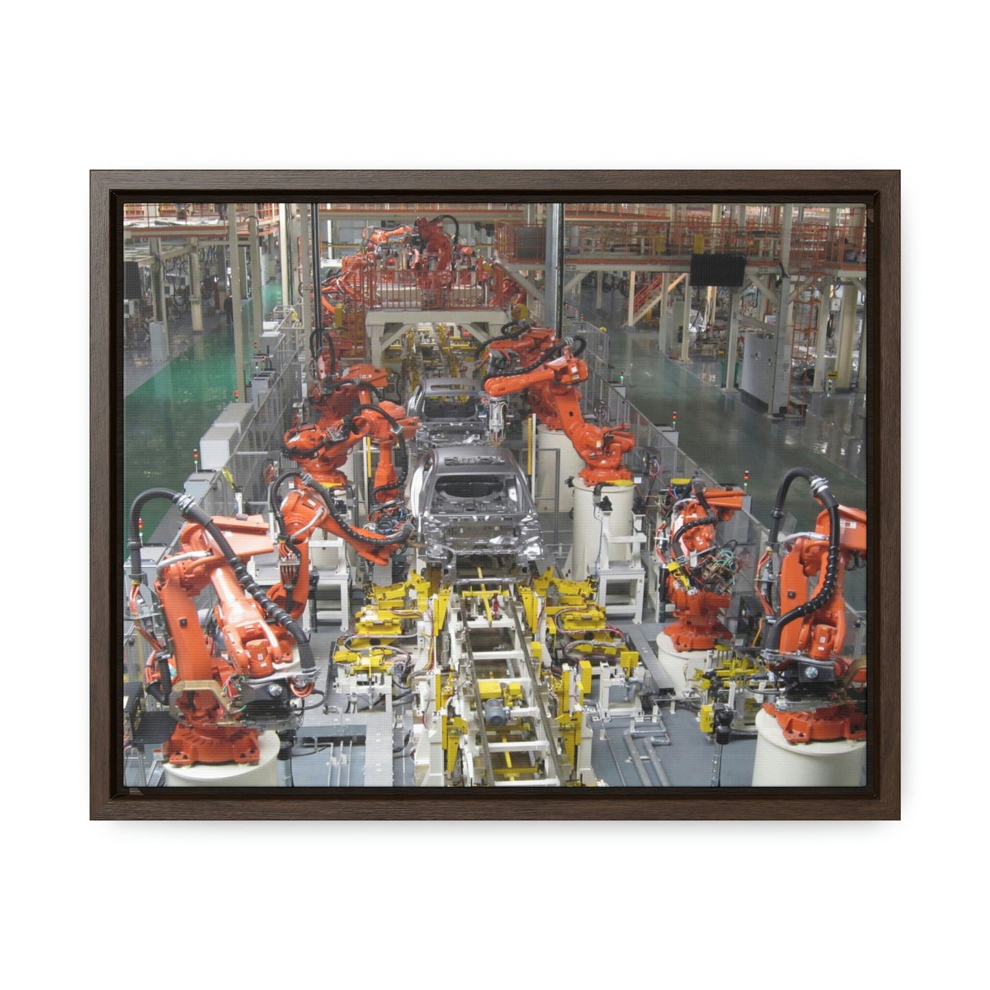 GREAT CHINA COLLECTION: Horizontal Framed Premium Gallery Wrap Canvas - China Factories: The welding line robotics for the auto body, China. - Green Forest Home
