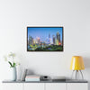 GREAT CHINA COLLECTION: Horizontal Framed Premium Gallery Wrap Canvas - Shenzhen, China city skyline at twilight - Green Forest Home