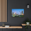 GREAT CHINA COLLECTION: Horizontal Framed Premium Gallery Wrap Canvas - Shenzhen, China city skyline at twilight - Green Forest Home