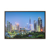 GREAT CHINA COLLECTION: Horizontal Framed Premium Gallery Wrap Canvas - Shenzhen, China city skyline at twilight - Green Forest Home