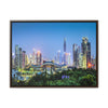 GREAT CHINA COLLECTION: Horizontal Framed Premium Gallery Wrap Canvas - Shenzhen, China city skyline at twilight - Green Forest Home