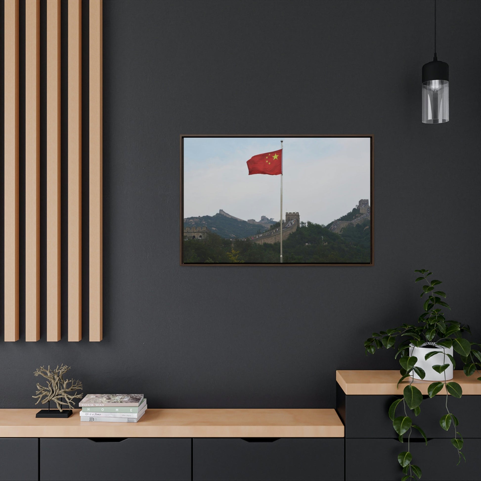 GREAT CHINA COLLECTION: Horizontal Framed Premium Gallery Wrap Canvas - The Great Wall of China - Green Forest Home