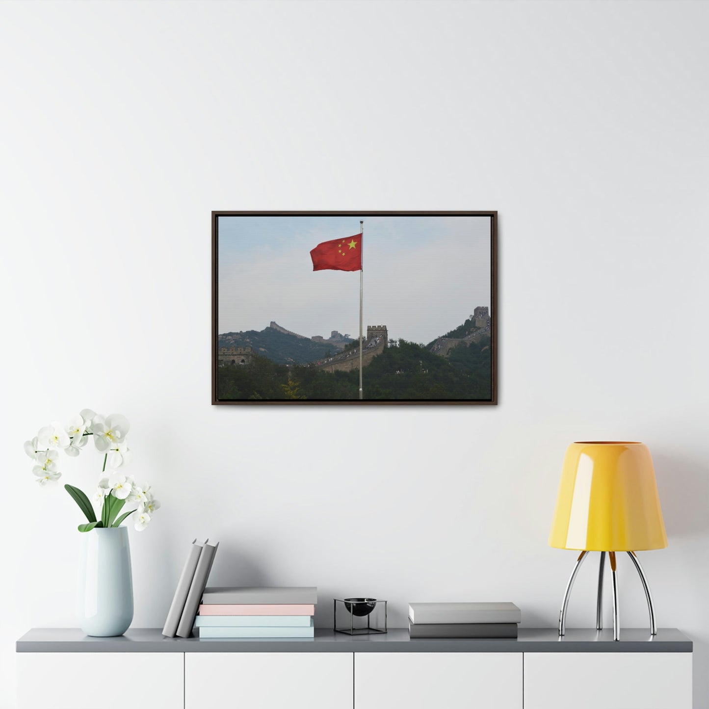 GREAT CHINA COLLECTION: Horizontal Framed Premium Gallery Wrap Canvas - The Great Wall of China - Green Forest Home