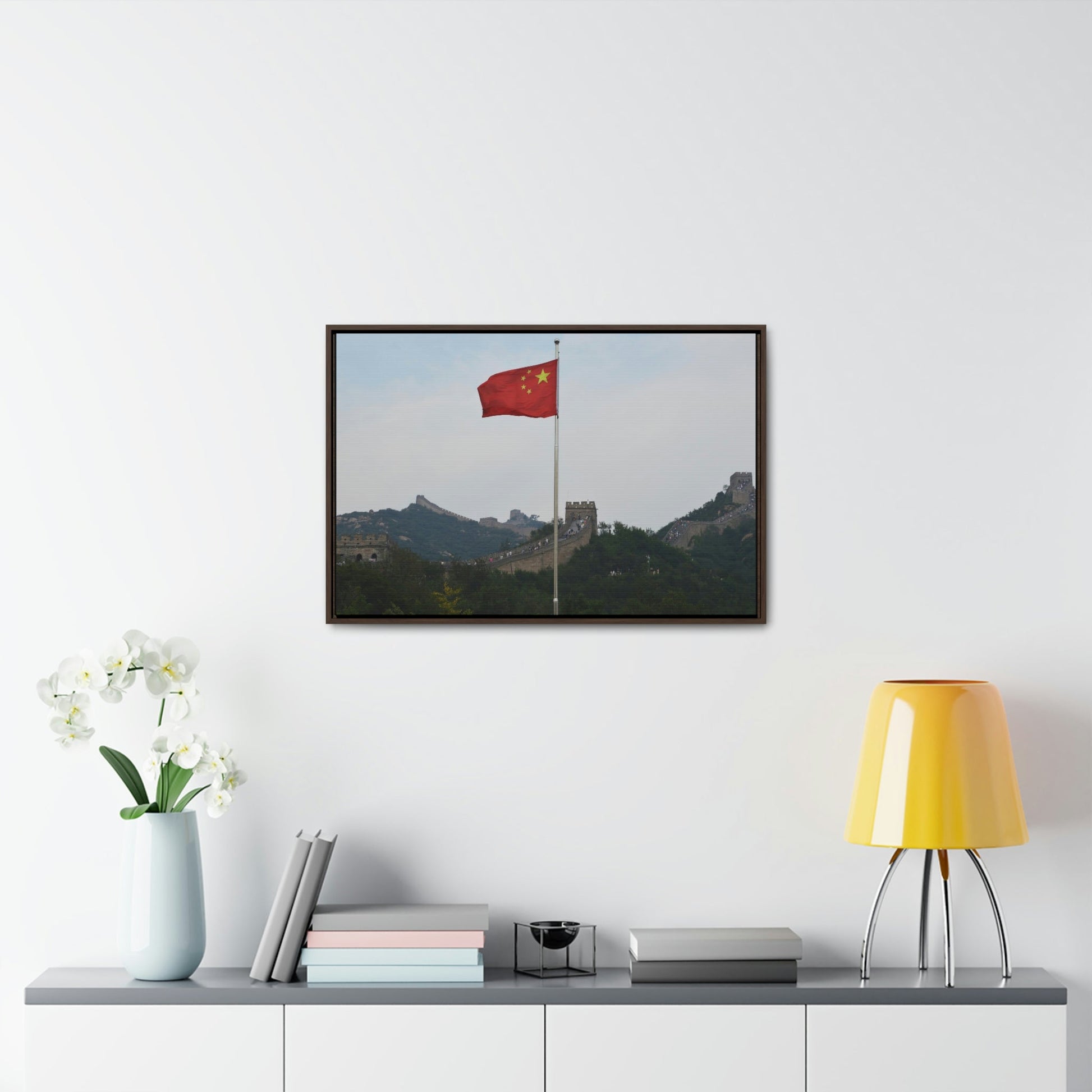 GREAT CHINA COLLECTION: Horizontal Framed Premium Gallery Wrap Canvas - The Great Wall of China - Green Forest Home