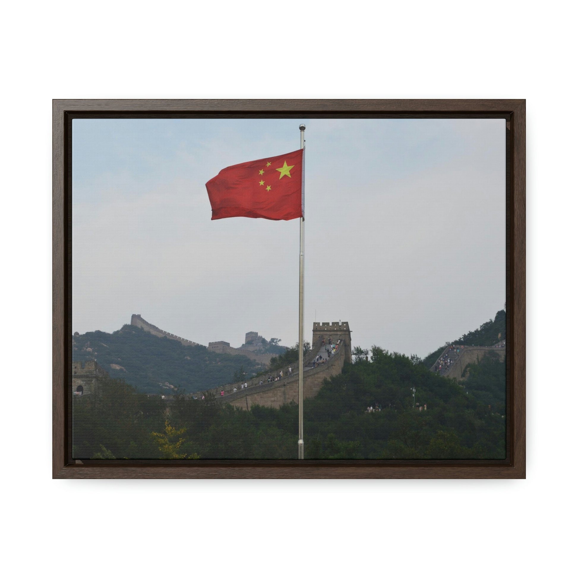 GREAT CHINA COLLECTION: Horizontal Framed Premium Gallery Wrap Canvas - The Great Wall of China - Green Forest Home