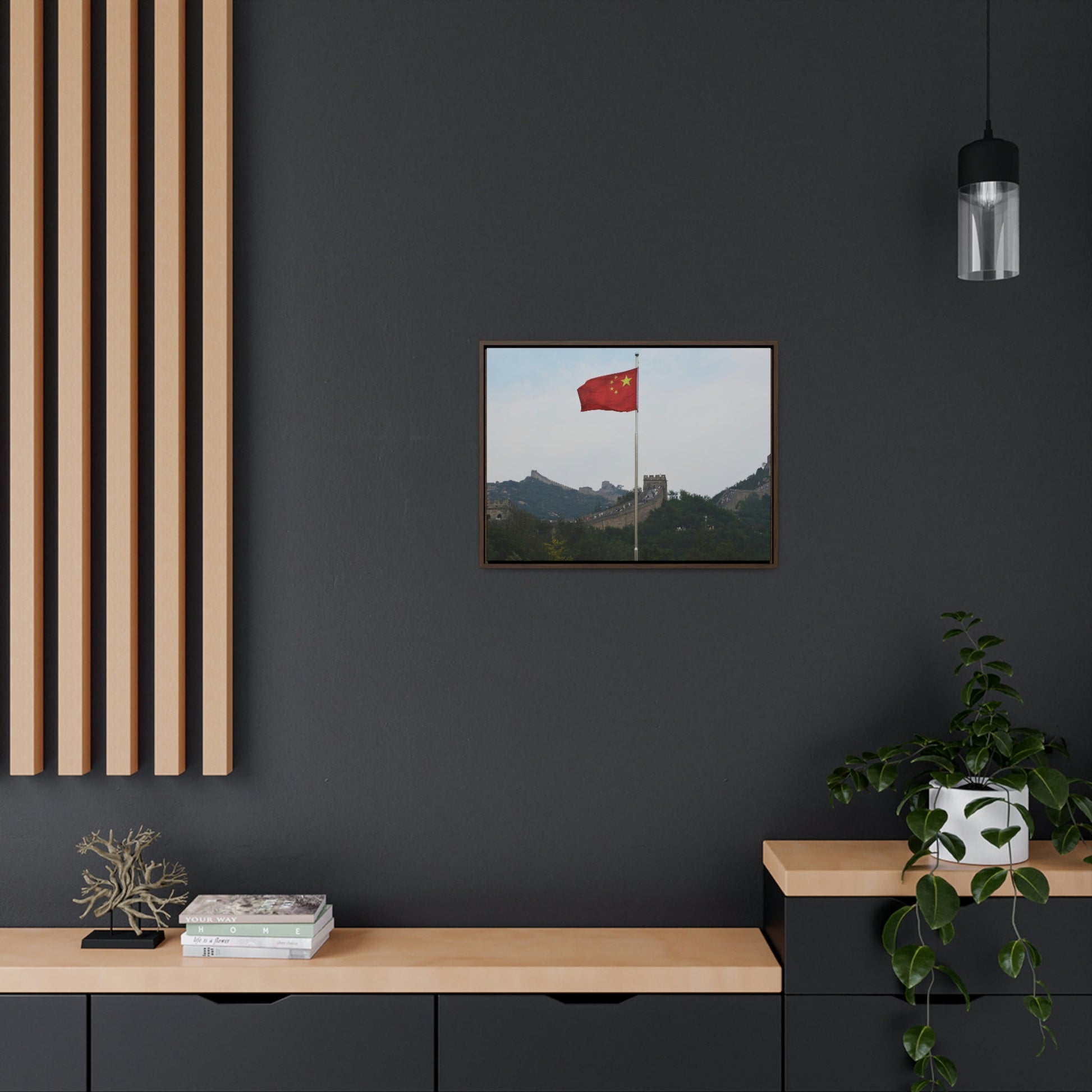 GREAT CHINA COLLECTION: Horizontal Framed Premium Gallery Wrap Canvas - The Great Wall of China - Green Forest Home