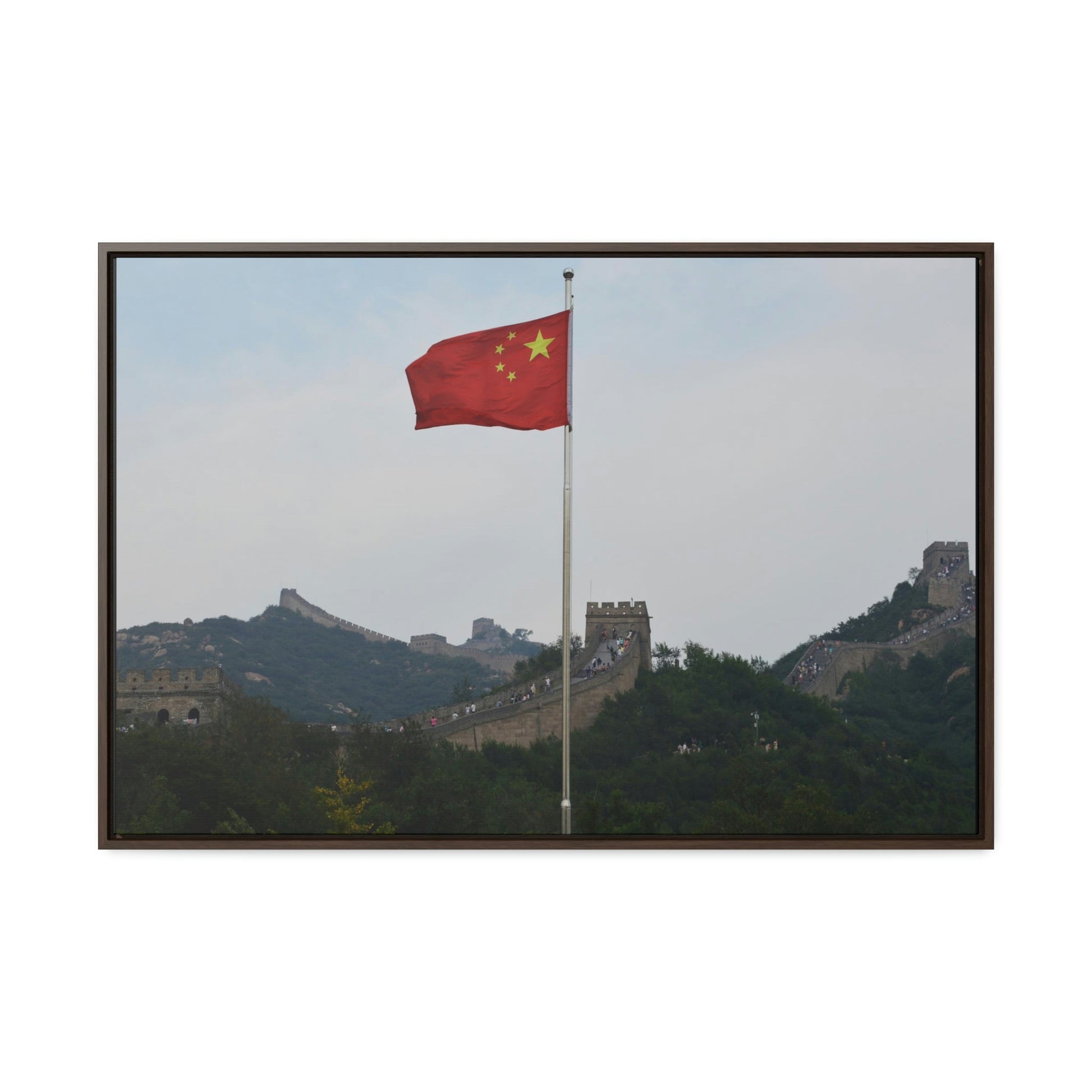 GREAT CHINA COLLECTION: Horizontal Framed Premium Gallery Wrap Canvas - The Great Wall of China - Green Forest Home