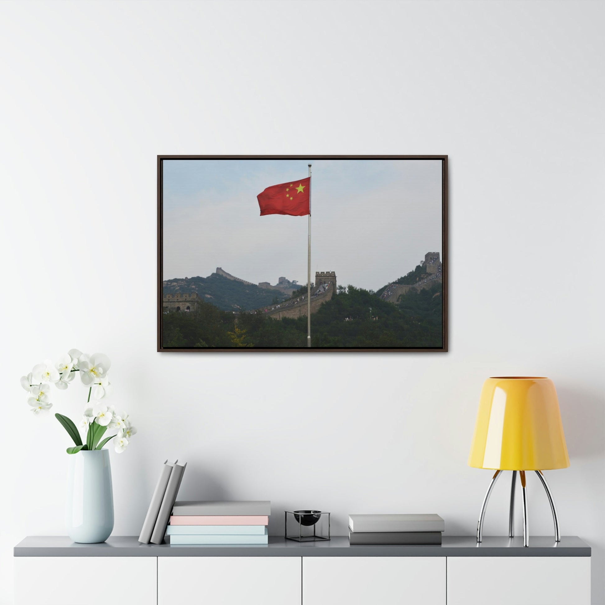 GREAT CHINA COLLECTION: Horizontal Framed Premium Gallery Wrap Canvas - The Great Wall of China - Green Forest Home