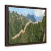 GREAT CHINA COLLECTION: Horizontal Framed Premium Gallery Wrap Canvas - The Great Wall of China close to Jinshanling - Green Forest Home