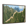 GREAT CHINA COLLECTION: Horizontal Framed Premium Gallery Wrap Canvas - The Great Wall of China close to Jinshanling - Green Forest Home