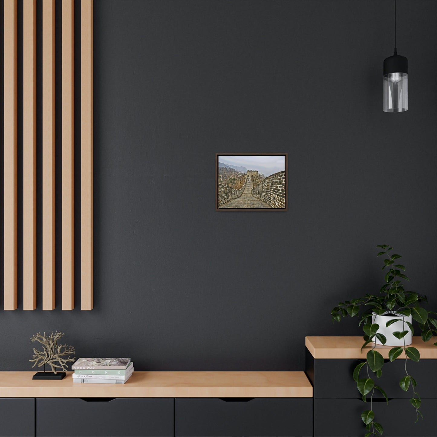 GREAT CHINA COLLECTION: Horizontal Framed Premium Gallery Wrap Canvas -The Great Wall of China - HDR photography to enhance details, China. - Green Forest Home