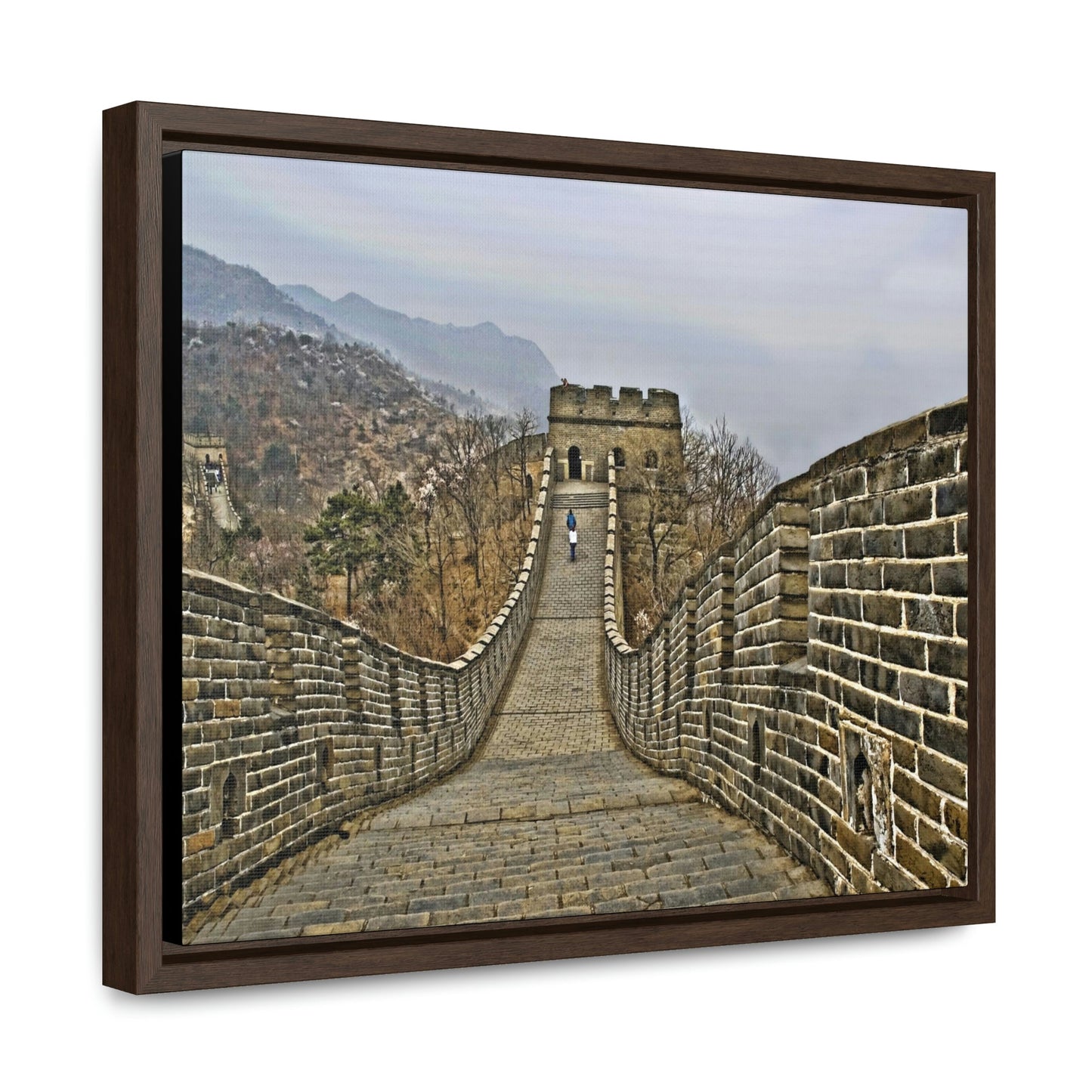 GREAT CHINA COLLECTION: Horizontal Framed Premium Gallery Wrap Canvas -The Great Wall of China - HDR photography to enhance details, China. - Green Forest Home