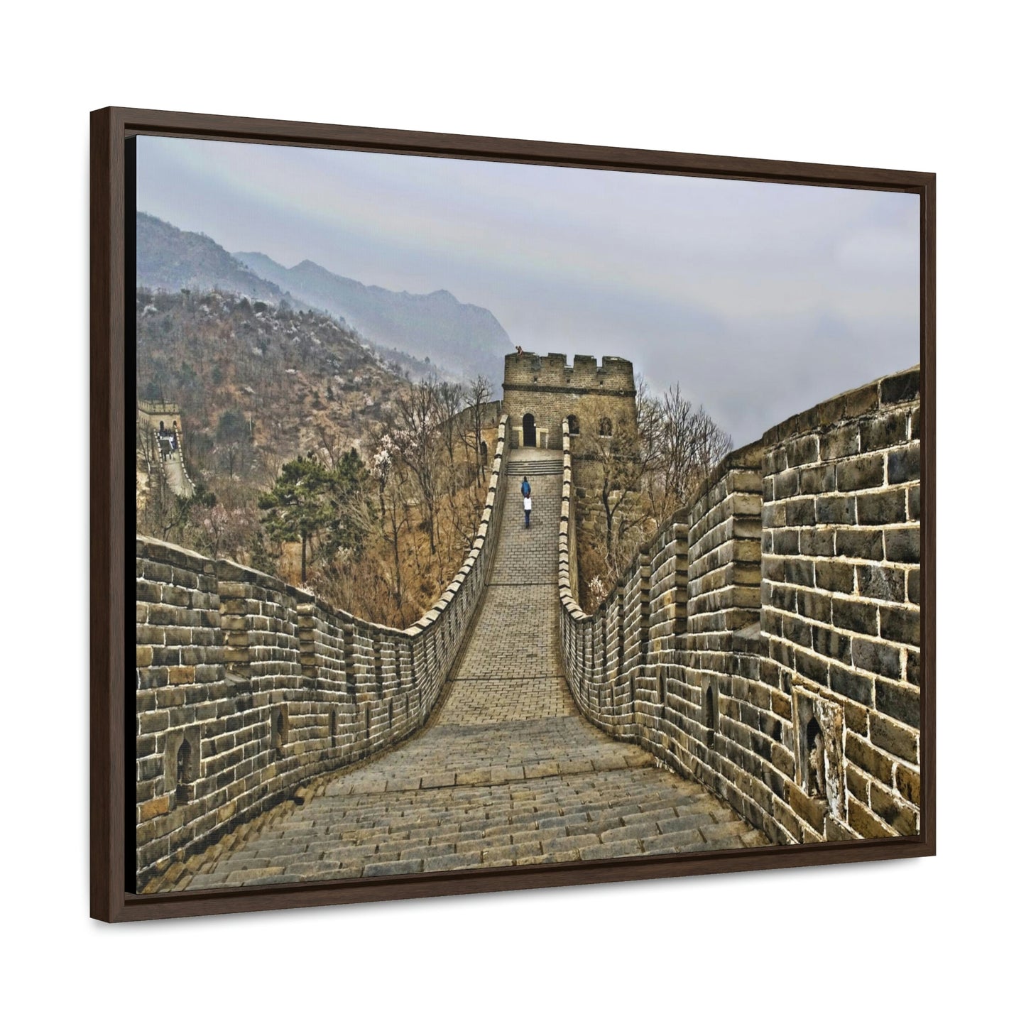 GREAT CHINA COLLECTION: Horizontal Framed Premium Gallery Wrap Canvas -The Great Wall of China - HDR photography to enhance details, China. - Green Forest Home