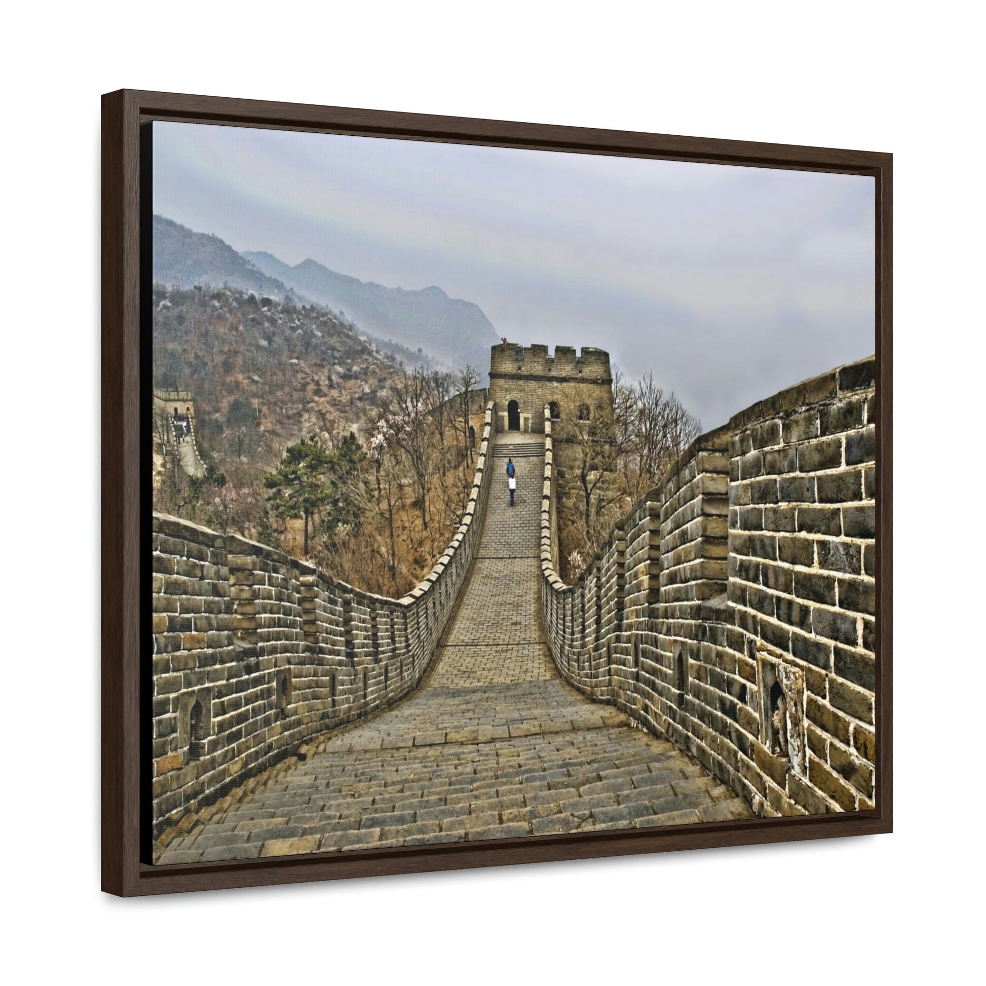 GREAT CHINA COLLECTION: Horizontal Framed Premium Gallery Wrap Canvas -The Great Wall of China - HDR photography to enhance details, China. - Green Forest Home