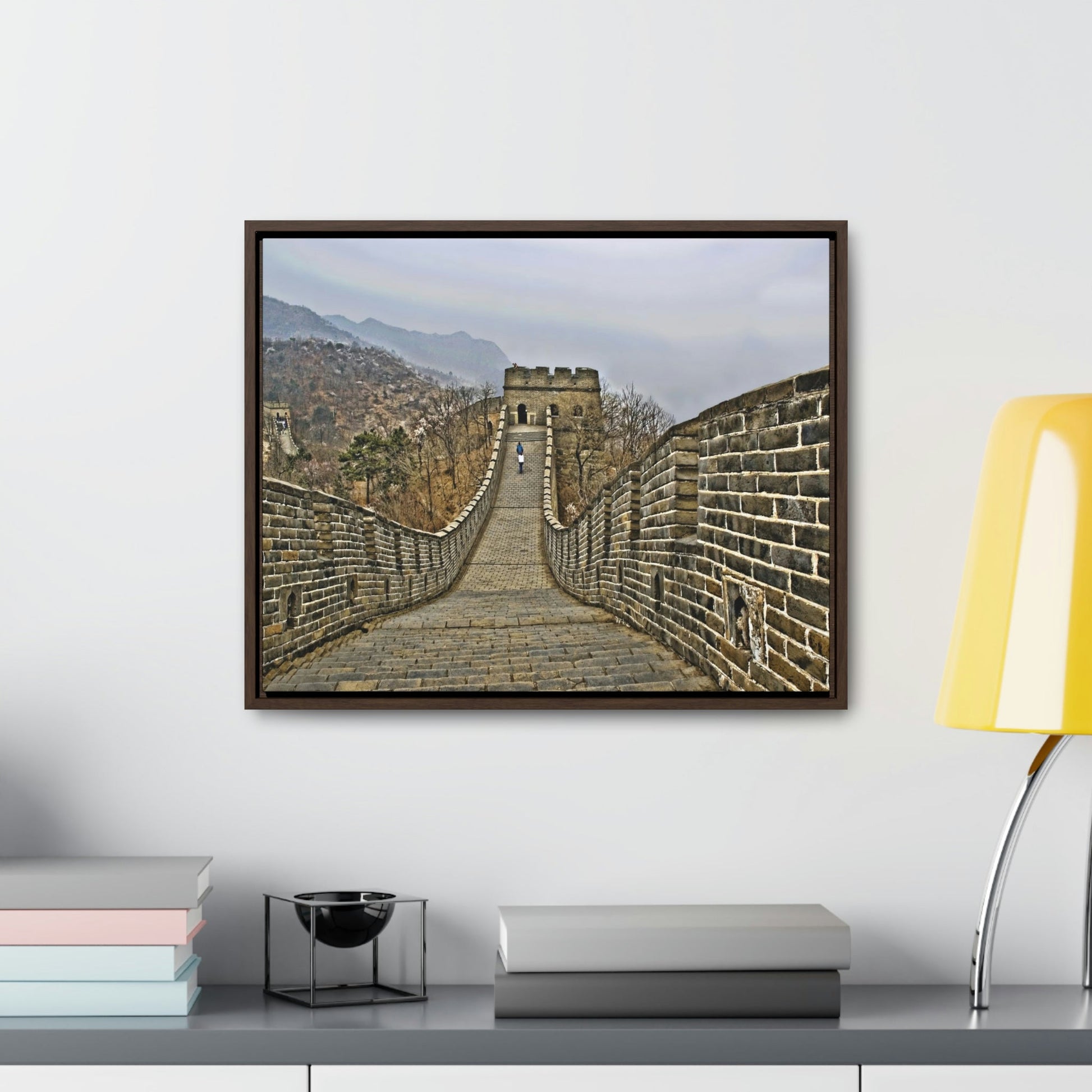 GREAT CHINA COLLECTION: Horizontal Framed Premium Gallery Wrap Canvas -The Great Wall of China - HDR photography to enhance details, China. - Green Forest Home