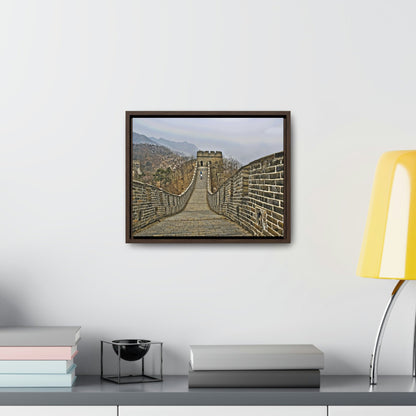 GREAT CHINA COLLECTION: Horizontal Framed Premium Gallery Wrap Canvas -The Great Wall of China - HDR photography to enhance details, China. - Green Forest Home