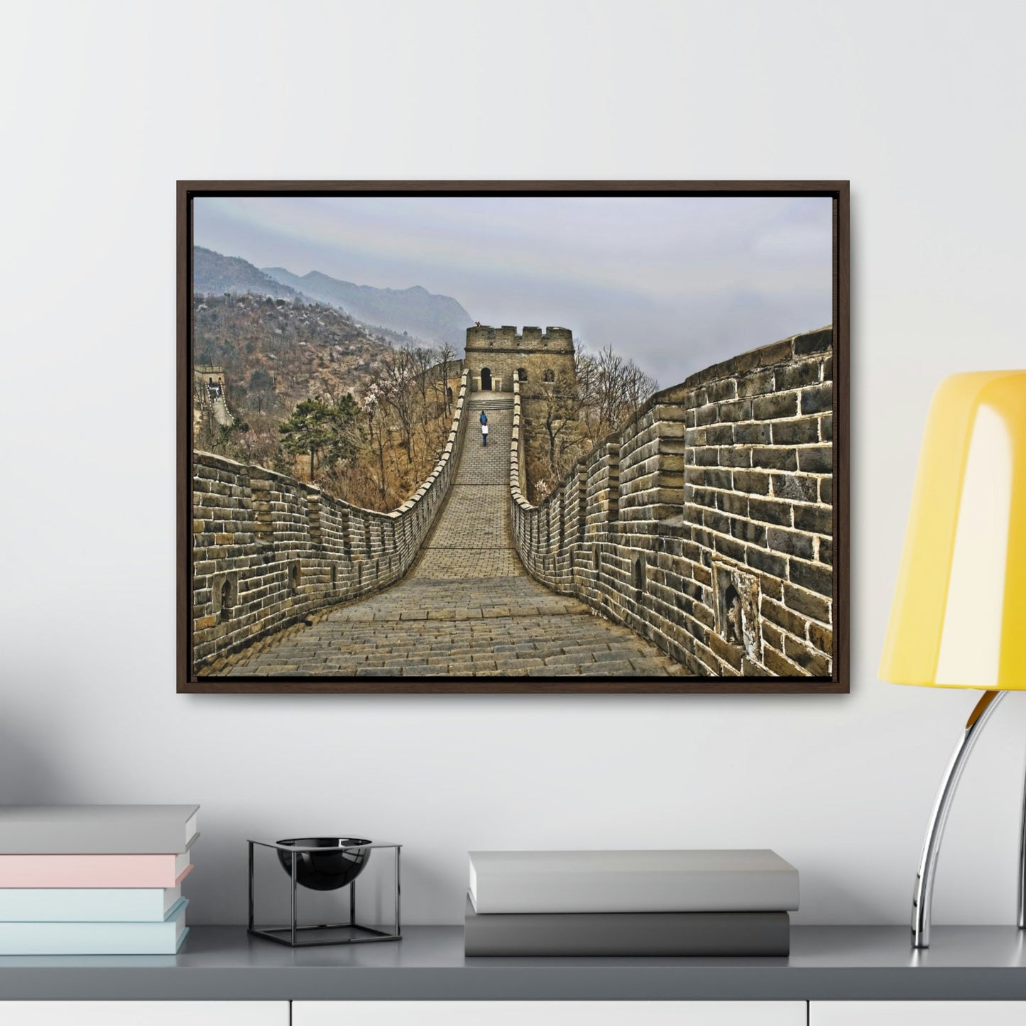 GREAT CHINA COLLECTION: Horizontal Framed Premium Gallery Wrap Canvas -The Great Wall of China - HDR photography to enhance details, China. - Green Forest Home