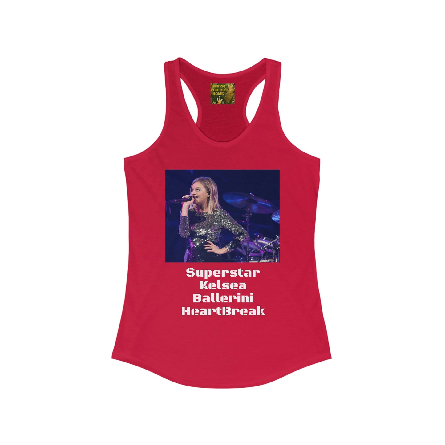 Heart❤️Break SUPERSTAR - Women's Ideal Racerback Tank - Kelsea Ballerini Makes SNL debut with Songs Inspired by Morgan Evans Divorce - Green Forest Home