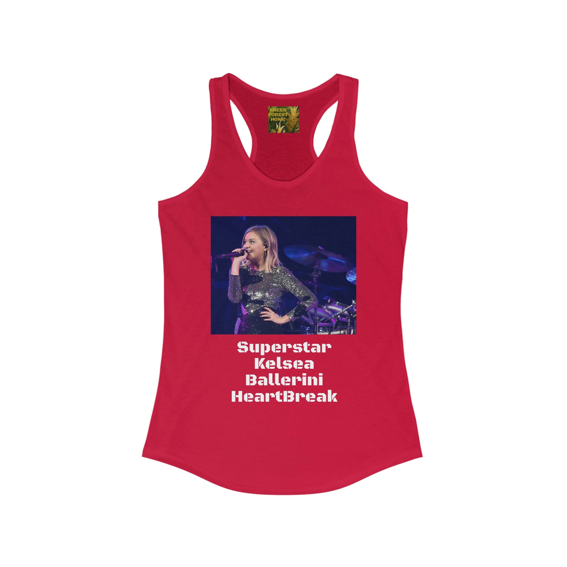 Heart❤️Break SUPERSTAR - Women's Ideal Racerback Tank - Kelsea Ballerini Makes SNL debut with Songs Inspired by Morgan Evans Divorce - Green Forest Home