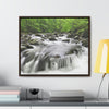 Horizontal Framed Premium Gallery Wrap Canvas - Celebrating the Great Smoky Mountain National Park - Green Forest Home