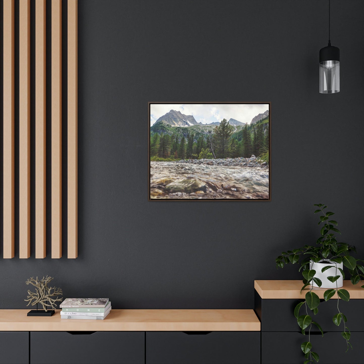 Horizontal Framed Premium Gallery Wrap Canvas - Celebrating the Great Smoky Mountain National Park - Green Forest Home